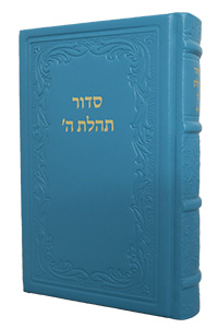 Siddur Hebrew Text & English Instructions Leather Turquoise 6 x 9