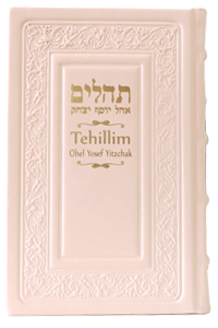 Tehillim with English Creamy-Pink Leather 5 x 8