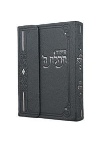 Siddur Annotated English Compact Magnet Leather-like Dark-Gray