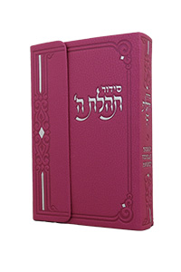 Siddur Annotated English Compact Magnet Leather-like Hot-Pink