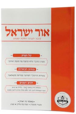 Ohr Yisroel - Kovetz Leinyanei Halachah U'Minhag vol. 85