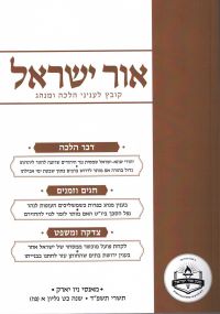 Ohr Yisroel - Kovetz Leinyanei Halachah U'Minhag vol. 87