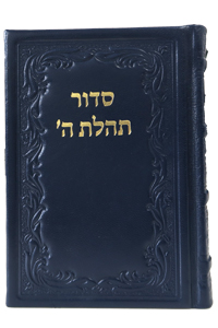 Siddur Medium New, Leather - Blue 5 x 7