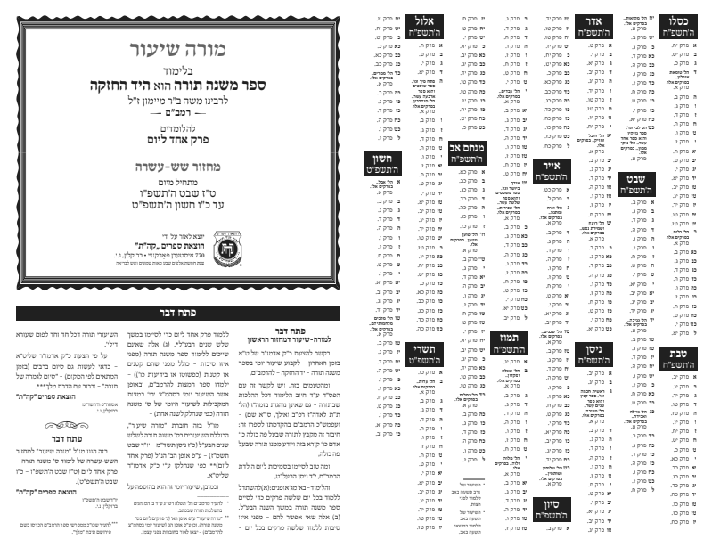 Moreh Shiur Rambam - 1 chapter per day - FREE DOWNLOAD!