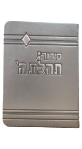 Siddur Pocket with Tehillim Flexi Leather-like Silver