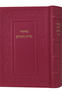 Machzor Hebrew Text & English Instructions Leather Hot-Pink 6 x 9