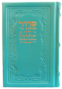 Siddur Annotated English Compact - Leather Turquoise