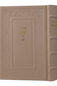 Siddur Hebrew Text & English Instructions Leather Creamy-Pink 6 x 9