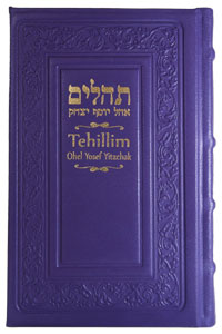 Tehillim with English Purple Leather 5 x 8