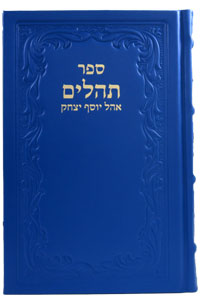 Tehillim Large Leather Blue 6 x 9