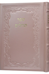 Tehillim Large Leather Pearl-Pink 6 x 9