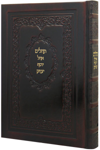 Tehillim Large Leather Cherry 6 x 9