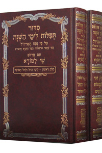 Siddur Tefillos L'Ymei Hashana with Tehillim 2 Volumes 5 x 8