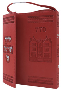 Siddur Pocket w Tehillim Magnet Leather-like Orange-Pink