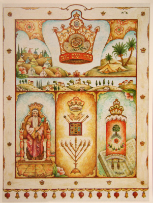 Keter Shem Tov - poster Crown of a Good Name 8.5x11