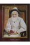 Laminated Picture of Tzemach Tzedek 9 x 13 - Red Border