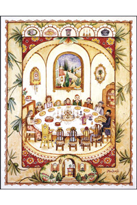 Shabbat Table - plaque 8.5 x 11